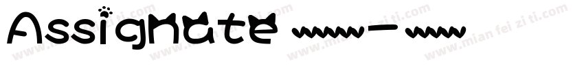 Assignate 英文字体下载字体转换